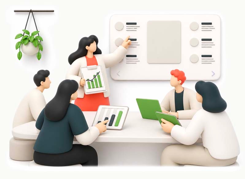 Une équipe de professionnels utilisant Documan